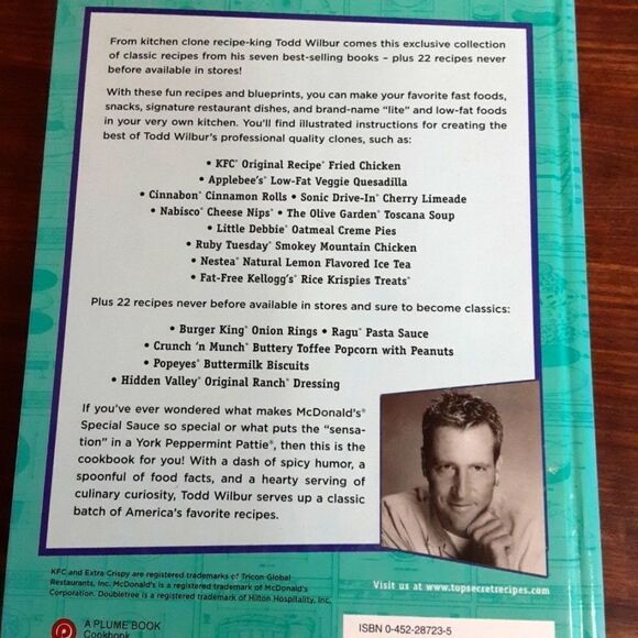 Cookbook "Top Secret‎ Recipes - Classics" Todd Wilbur America's Fave Food… - Picture 2 of 13
